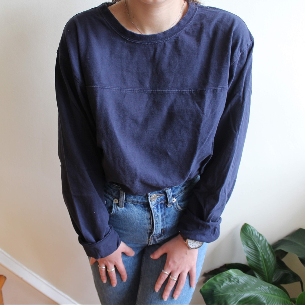 vintage navy long sleeve